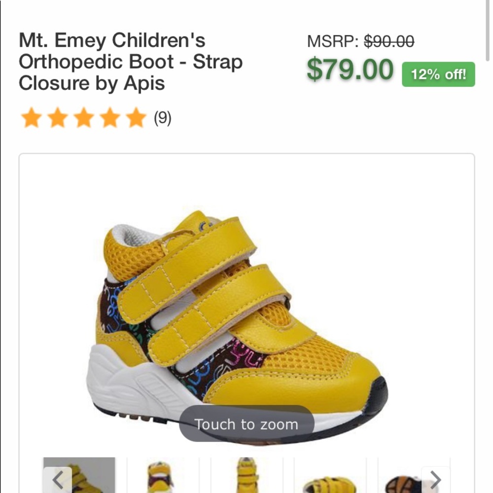 Orthopedic kid shoes